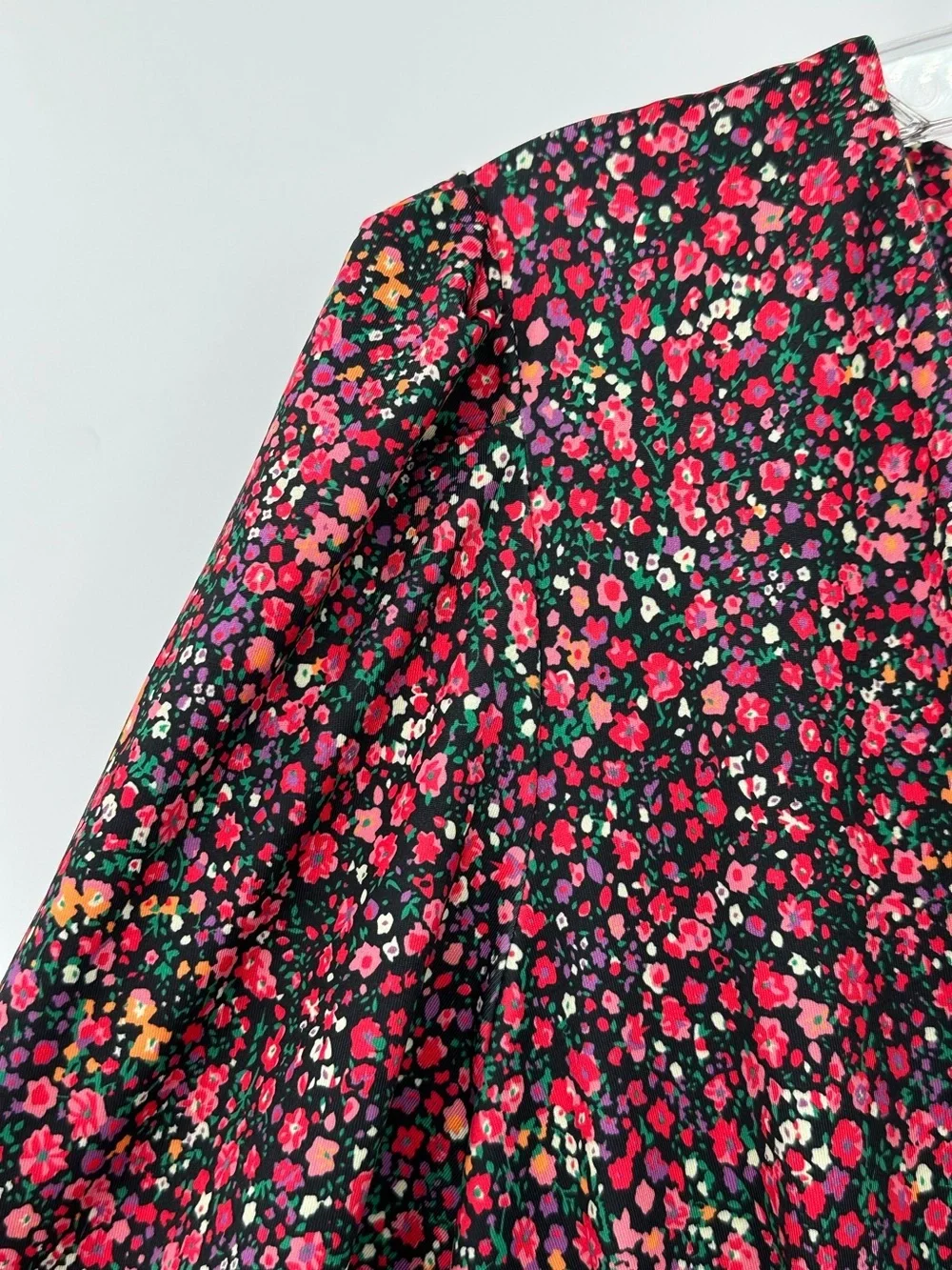Anthropologie Hutch Floral V-Neck Women's Dress in Pink floral size M